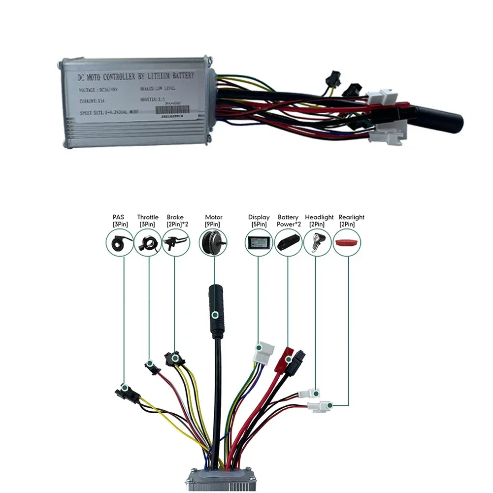 Kelly Kls7230S Controller - 電動自転車 36V48V 6-FET 15A 250 ワット