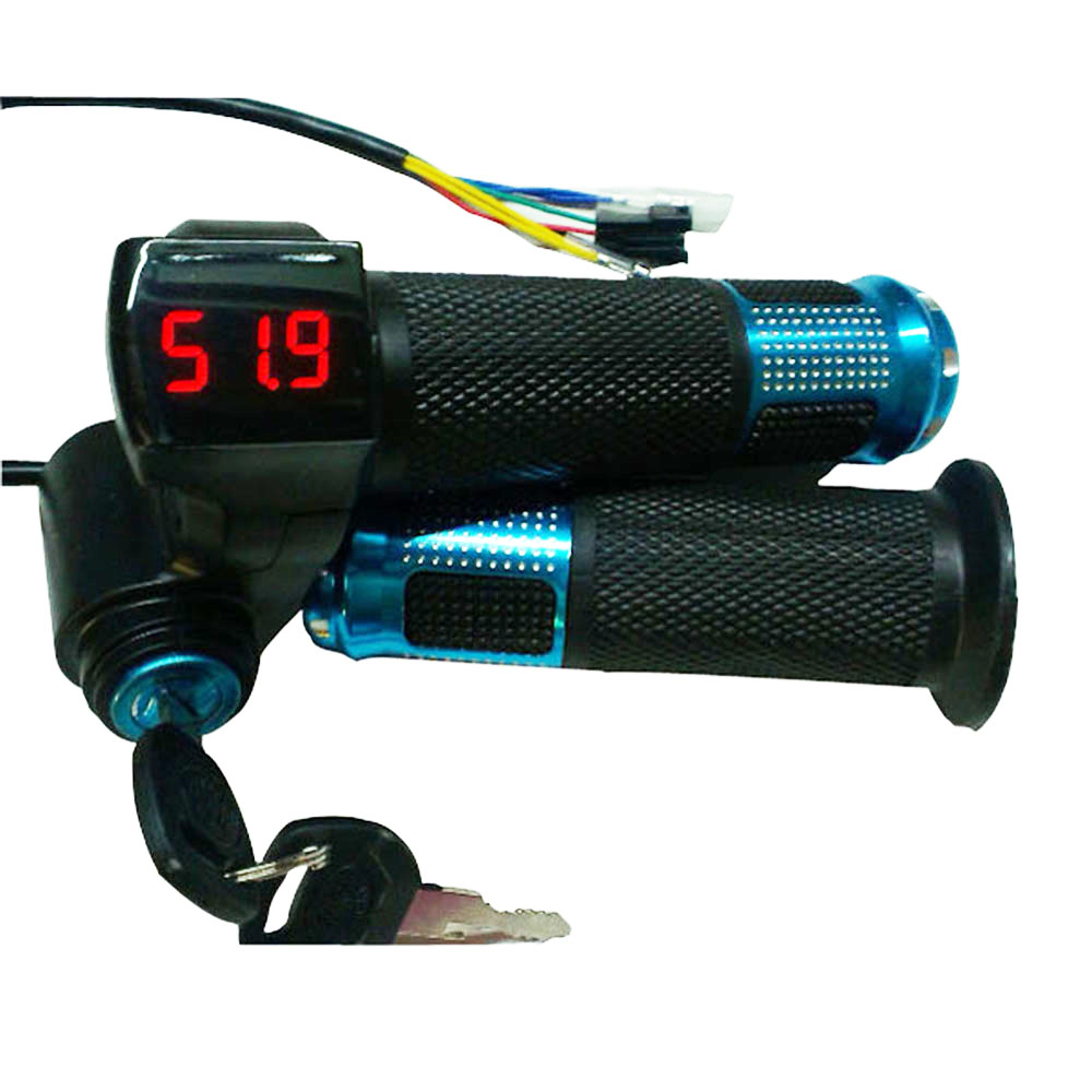 Kelly Kls7230S Controller - 電動自転車/スクーター ツイストスロットル バッテリー電源付き LCD ディスプレイスイッチ ハンドルバーグリップ